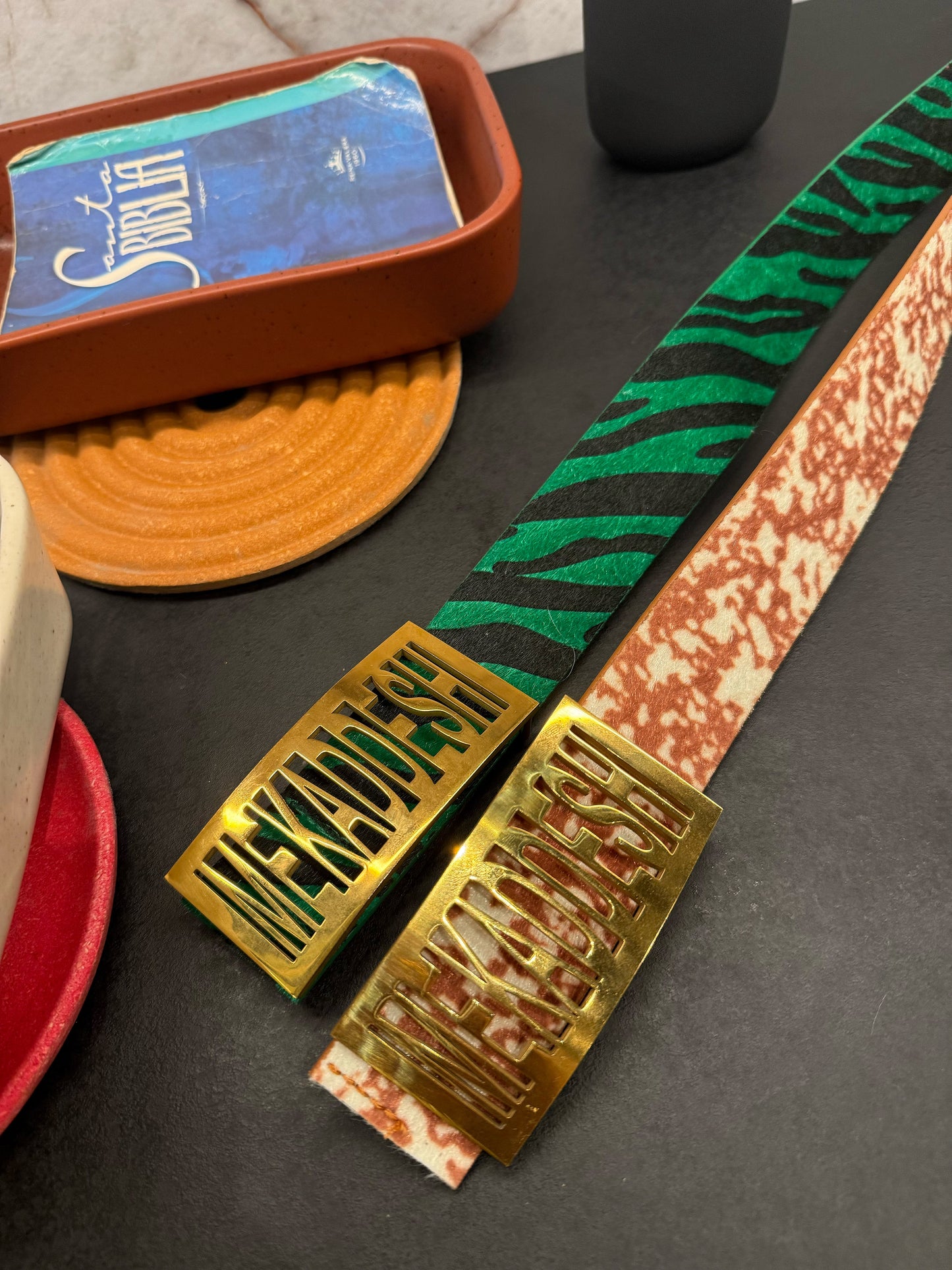 BELT ZEBRGREEN