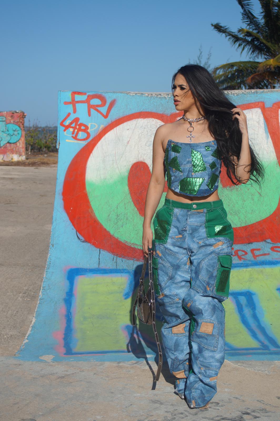 SET DENIM LUCKY PANTS 🍀