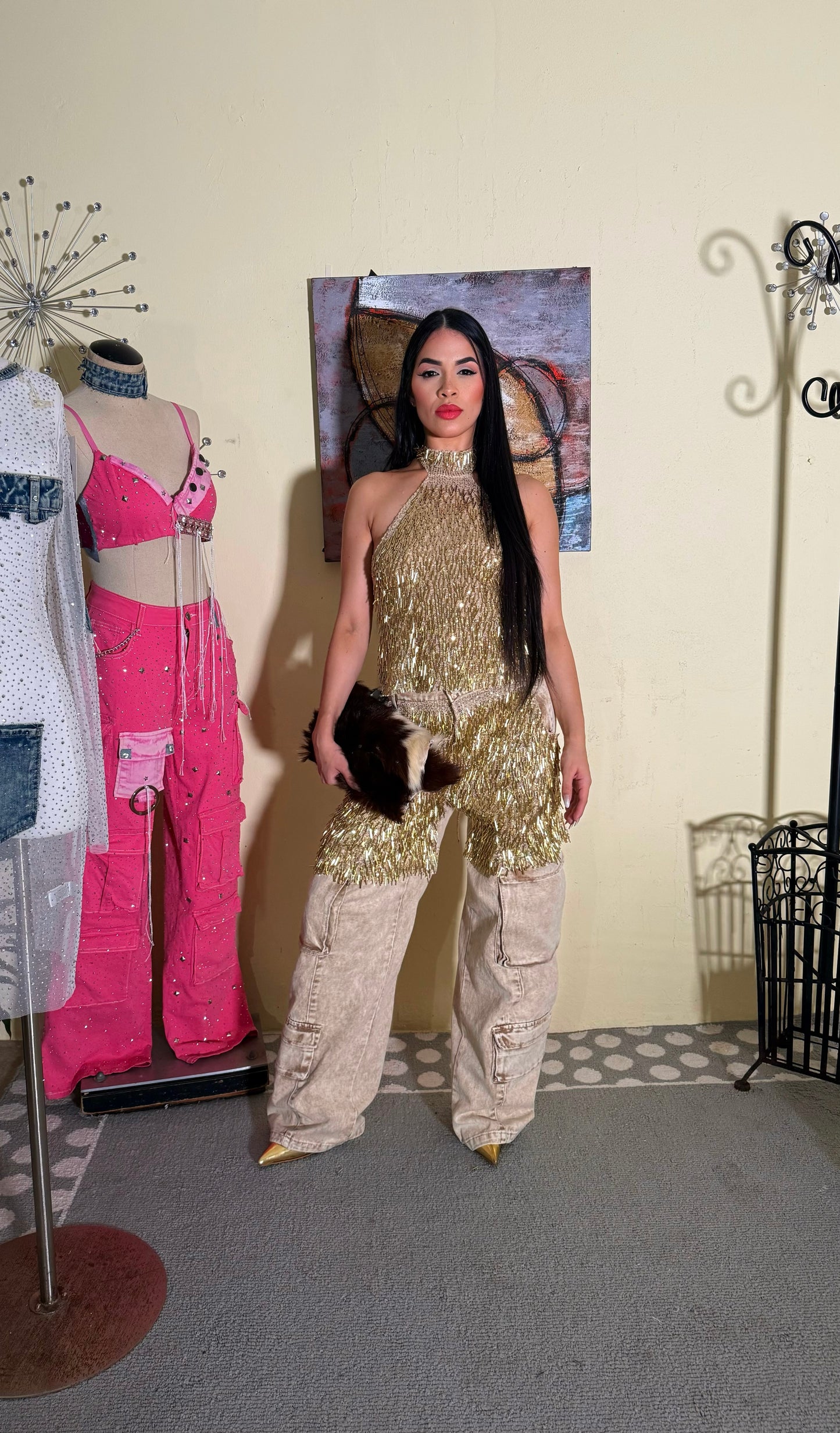 PANTS GOLD EXCLUSIVE