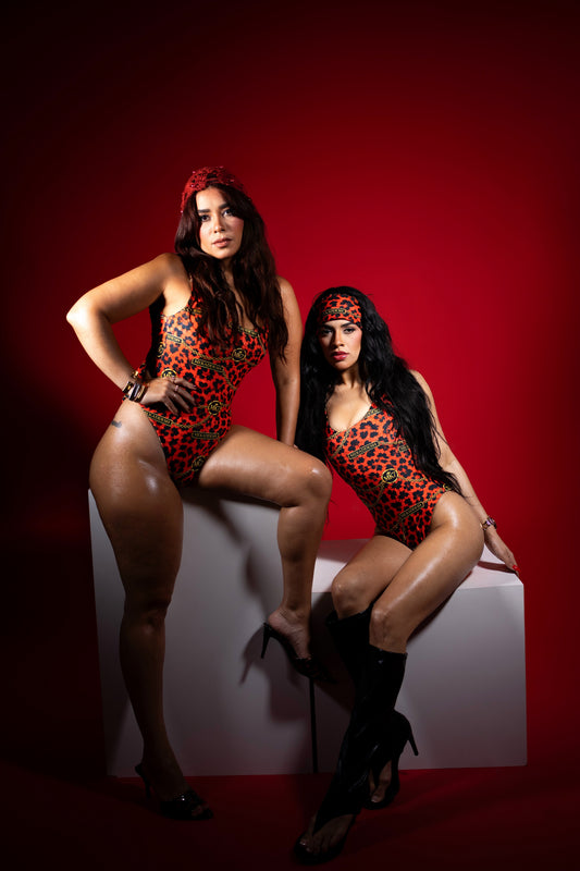 SWINWEAR 🩱LEOPARD COMPLETO REVERSIBLE
